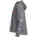 adidas Girls' Long Sleeve Hooded Graphic Tee - Charcoal Grey Heather - Buy Online on GoSupps.com