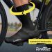 VeloToze Tall Silicone Shoe Cover with Snaps - Waterproof & Windproof Boot-Style Overshoes for Road Cycling - Black Large - Buy Online on GoSupps.com