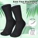 Silicherry 4 Pairs Cotton Soft Eczema Socks Hydrating Socks Moisturizing Therapy Cotton Socks Eczema Relief for Adult Wet Wrap Non Itch Soft Feet Treatment (Black) - Buy Online on GoSupps.com