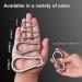 10 Pack 1.97 Stainless Steel Carabiner Clips - Heavy Duty for Outdoor Camping, Swing Set, Hammock, Hiking - Small Quick Link Keychain - 304 Stainless Steel - Buy Online on GoSupps.com