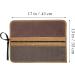 Kaaltisy Artist Brush & Pencil Holder Case Portable Paintbrush Storage Roll with Tie Rope & 2-Layer Slots - Heavy Duty 16OZ Waxed Canvas Paintbrush Roll | Brown - Buy Online on GoSupps.com