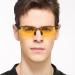 Vison Master HD Night Driving Glasses for Men - Polarized Risk-Reducing Anti-Glare Glasses with UV400 Lens and Sport Frame - Buy Online on GoSupps.com