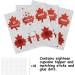 Red Glitter Canada Day Cupcake Toppers Set of 18 - This is a perfect Canada Day on July 1st: a baby shower party and themed birthday party decoration for boys and girls - SugarGera - Buy Online on GoSupps.com