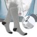 Winter Skiing Electric Heating Socks - Unisex Cotton Material, Grey, Thickened - Buy Online on GoSupps.com