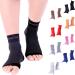 Doc Miller Compression Ankle Brace for Women & Men, Foot Arch Support, Use for Neuropathy, Plantar Fasciitis, Achilles Tendonitis, Swelling Injured Feet Pain Relief Black Large