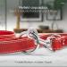 Freudiertier Spicy Red Leather Dog Leash | Adjustable & Stylish | Amstelpark Collection - Made in Holland (25mm Wide) - Buy Online on GoSupps.com