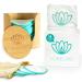 16 Pack Reusable Makeup Remover Pads - Eco-Friendly Reusable Cotton Pads 8 cm - Makeup Removal Pads Include Cotton Laundry Bag Bamboo Box and Head Band