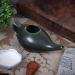Leak Proof Durable Porcelain Ceramic Neti Pot 300ml - Olive Green | Natural Sinus Treatment | Microwave & Dishwasher Safe - Buy Online on GoSupps.com