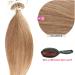 Microring Real Hair Extensions - 100% Remy Hair #12 Light Brown 100 Strands 0.5g 50cm - Premium Loop Hair Extensions - Buy Online on GoSupps.com