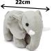 Zappi Co Plush Elephant Toy - Safari Animals Collection (21cm) | Soft & Cuddly Stuffed Animal for Kids - Buy Online on GoSupps.com
