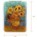 Aeisage Van Gogh Sunflowers Compact Mirror - 2.75'' Square Purse Cosmetic Handheld Mirror - Buy Online on GoSupps.com