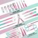 WOAMA 30 in 1 Manicure and Pedicure Kit - Professional Stainless Steel Nail Clippers Set for Women and Men - Rainbow (30 Pieces) - Buy Online on GoSupps.com