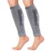 Cambivo Waden compression stockings women men 2 pairs highly elastic calf compression calf bandage to run sport comfortable footless compression socks for everyday life L-XL gray