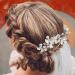 Norhogo Bride Wedding Hair Jewelry | Crystal Flower Headdress & Accessories for Women and Girls (Silver) - International Shipping Available - Buy Online on GoSupps.com
