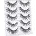 Lanflower Cat Eye False Eyelashes - Natural Look, Clear Band, 5 Pairs, 14MM Wispy Tapered Ends - Buy Online on GoSupps.com