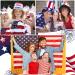20 Sheets Patriotic Temporary Tattoos - Red White Blue 4th of July Stickers for Kids & Adults - Independence Day Design - Buy Online on GoSupps.com