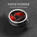 Beautiful Red Birds Mini Round Pill Box | 3 Compartment Travel Pill Organizer - Portable Medicine Case for Home & Office - Buy Online on GoSupps.com