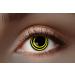Eyecatcher 84027541-473 - Colored UV contact lenses 1 pair for 12 months neon yellow luminous carnival Mardi Gras Halloween