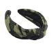 YETASI Green Headband is Chic. Camo Headbands for Women Win Compliments Knotted Headband for Women Made of Non Slip Material for Your Comfort Green Black