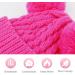 Baby Girls Double Pom Pom Bobble Hat - Toddler Winter Beanie | Kids Knitted Beanie Cap in Red | Boys Girls 1-6Y - Buy Online on GoSupps.com