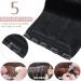 SEGO Hair Part Clip in Extensions - Real Thick Human Hair #1 Smooth Black 1 Tresse 5 Clips 18 (45cm) 90g - Buy Online on GoSupps.com