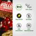 Vollgas Riegel Sauerkirsch - Vegan Organic Energy Bar with 30mg Caffeine | Gluten-Free Sports Bars for Cycling Running Hiking - 20 Pieces - Buy Online on GoSupps.com