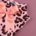 CuteBone Dog Velvet Dress Pink Leopard Costume with Bow Hair Rope | XX-Small, Valentine's Day Gift | Pet Outfit Cat Clothes - Buy Online on GoSupps.com