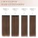 Feshfen Clip In Hair Extensions - 50cm 4PCs Synthetic Chocolate Brown Extensions for Women - Smooth Long Hair - Buy Online on GoSupps.com