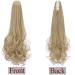 Shop 18 Clip-In Ponytail Extension - Heat Resistant Mid-Blonde Hair Braid - Realistic Smooth & Wavy Styles - Buy Online on GoSupps.com