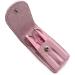 Stainless Steel Eyebrow Tweezers Set with Pointed and Slanted Tips + Curved Brow Scissors Pink Travel Case Included - Buy Online on GoSupps.com