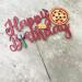 Pizza Happy Birthday Cake Topper Pizza Theme Birthday Party Supplies Pizza Lover Birthday Cake D cor - Buy Online on GoSupps.com