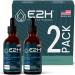 E2H Natural Black Currant Extract Cold Pressed Black Currant Seed - Immune System Health - Fast Absorbing Liquid (2 Bottles) 2 Fl Oz (Pack of 2)