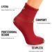 American Made Diabetic Ankle Socks 3 Pairs Red, Size 9-11 | Soft Cotton Non-Binding Top - Buy Online on GoSupps.com