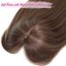 Ms Taj 18inch Dark Golden Brown Hair Topper for Thinning Hair - Long Layered Synthetic Clip-in Hair Piece for Women - Buy Online on GoSupps.com