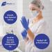 MediTrade BlueGen Large Blue Vinyl Examination Gloves - 100 Count | Non-Sterile & Powder-Free - Buy Online on GoSupps.com