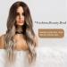 Shop Haircube Ombre Blonde Wigs for Women | 26 Heat-Resistant Synthetic Wigs with Dark Root | Perfect for Everyday Parties & Cosplay - Buy Online on GoSupps.com