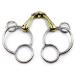 OTTE Double Joint Universal Horse Bit with Lozenge German Silver Snaffle (6.5")