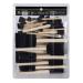 conda 50 Pack 0.5"-2" Different Size Assorted Foam Brush Set Wood Handle Paint Brush Set- Lightweight Durable Great for Acrylics Stains Varnishes Crafts