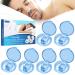 Magnetic Anti Snore Nose Clip 6pcs Silicone Anti Snore Nose Clip Reusable Nasal Dilators Stop Snoring Devices Anti Snore Devices for Removal of Noise Relief Nasal Dilator Snore Reduce Aids for Women Blue 6pcs