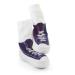 Mocc Ons moccasin washable leather sole slipper socks (18-24 Months Sneaker Navy) 18-24 Months Sneaker Navy