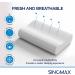SINOMAX Golden Diamond Contour Memory Foam Neck Pillow - Firm Support for Back & Cervical Relief - 26 x 14 x 4-5 inches (Queen) - Buy Online on GoSupps.com