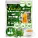 Lavendium Premium 55 Spearmint Tea Bags 100% Natural & Pure from Spearmint Leaves. Loose Leaf Spearmint Herbal Tea. Made with Natural Material Tea Bags. No Sugar No Caffeine No Gluten Vegan. Spearmint 55 Bags