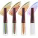 CHARMACY Liquid Duochrome Eyeshadow  Multi-Dimensional Eye Looks  Long Lasting Glitter Eye Shadow Sets Metallic Pigments  Quick Drying  Sparkling Shiny Eye Makeup for Beginners  1.6g (101)