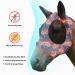 Harrison Howard Super Comfort Stretchy Fly Mask - UV Protection & Breathability - Large Eye Space - Orange Paisley - Medium Cashew Orange - International Shipping Available - Buy Online on GoSupps.com