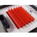 Colored eyelashes I Self -fleed volume eyelashes 04 Hot Color Lashes I C/D Curl 0.07mm I Volume eyelashes for eyelash extensions (D curl red) D curl red red