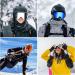 Vgooar OTG Ski Goggles with Magnetic Detachable Lens - Frameless Cylindrical Lens in Red | International Shipping Available - Buy Online on GoSupps.com