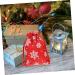 COLLBATH 10pcs Snowflake Burlap Bag Christmas Bags Candy Christmas Pouch Drawstring Storage Rack 14X10X0.3CM Red - Buy Online on GoSupps.com
