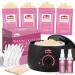 Waxing Kit, Syncerity Hair Removal Wax Warmer Kit for Sensitive Skin, All-In-One Home Wax Kit with 4 Bags Wax Beads for Hair Removal, Hard Wax Kit for Fine Coarse Body Hair, Brazilian Bikini Face Legs