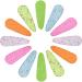 12Pcs Snap Hair Clips  Jaqakid 3 Inch Metal Barrettes in 6 Assorted Color  No Slip Cute Solid Candy Color Hair Accessories for Girls  Women  Kids Teens or Toddlers Snap clip 1