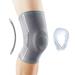 OPPO 2320 Compression Knee Sleeve with Patella Gel Pad & Side Stabilizers - Medical Knee Pad for Muscle Strain MCL LCL Sprains Patellofemoral Joint Pain (Gray X-Large)